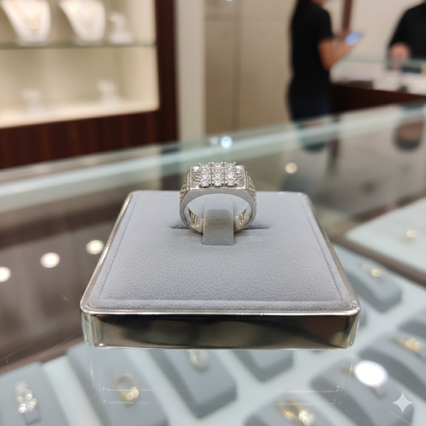 92 sterling silver gents ring