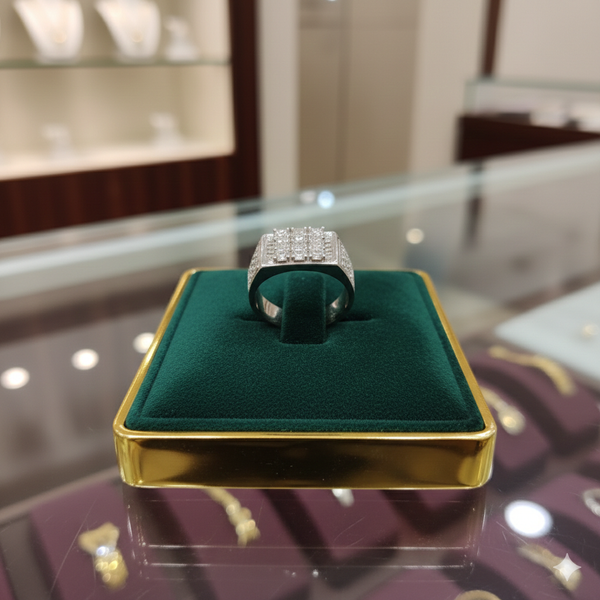 92 sterling silver gents ring