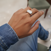 92 sterling silver gents ring